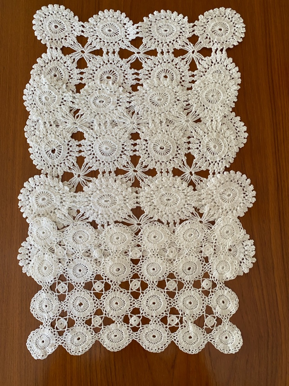 Vintage Hand Crocheted Doilies Set of 4